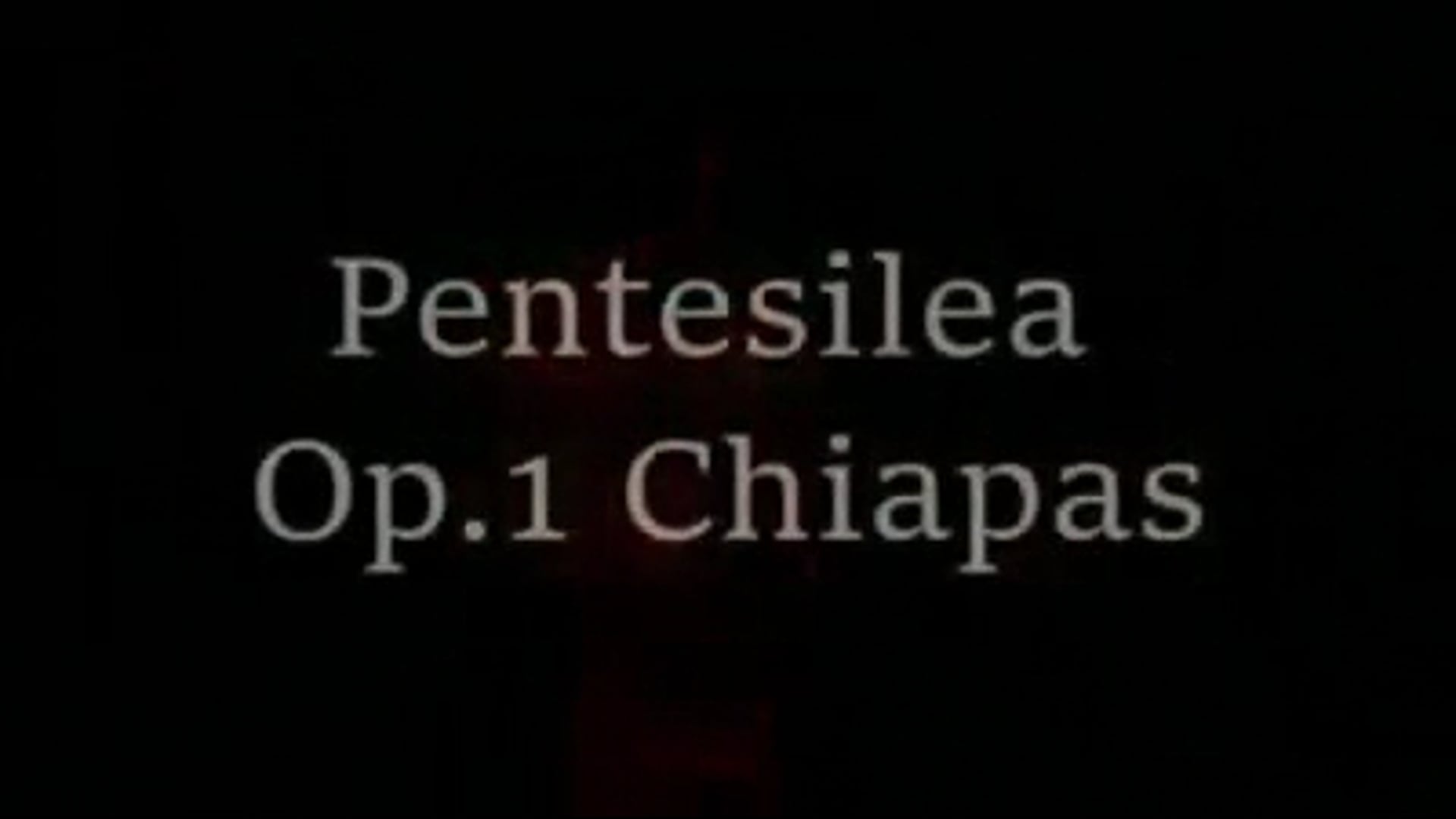 Extrait de PENTESILEA Opus.1 CHIAPAS