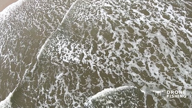 Lançamento de linha com o SplashDrone 3 na pescaria de beira de praia no Litoral Gaúcho/RS