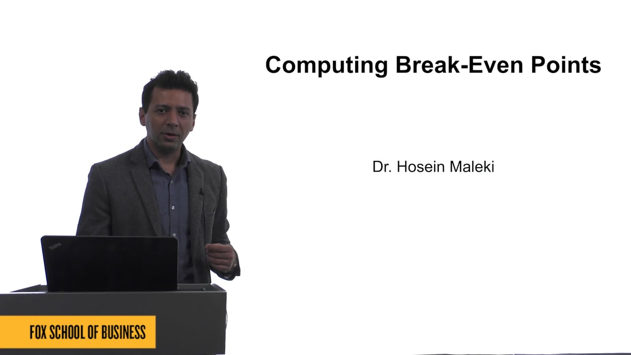 Login to view Computing Break-Even Points