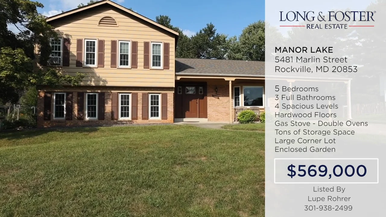 5481 Marlin Street in Manor Lake Rockville, MD on Vimeo