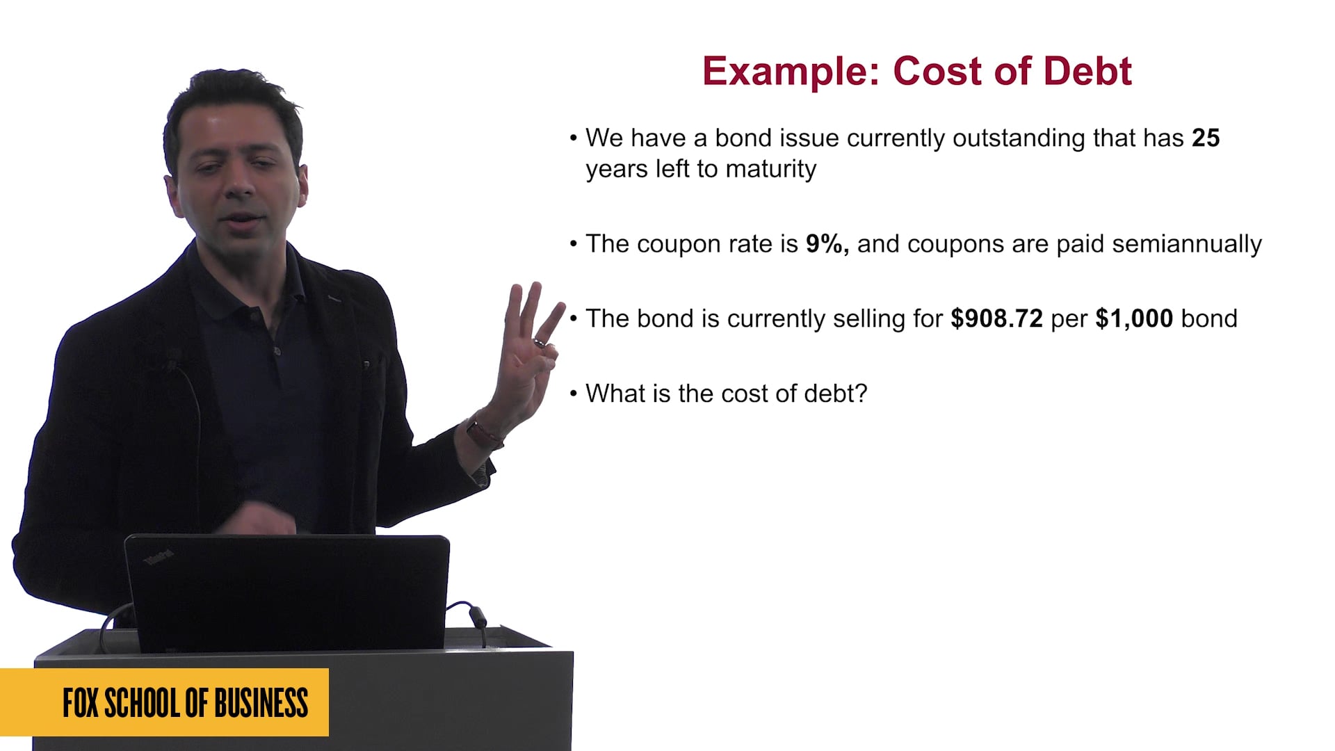 Cost of Capital III: Cost of Debt