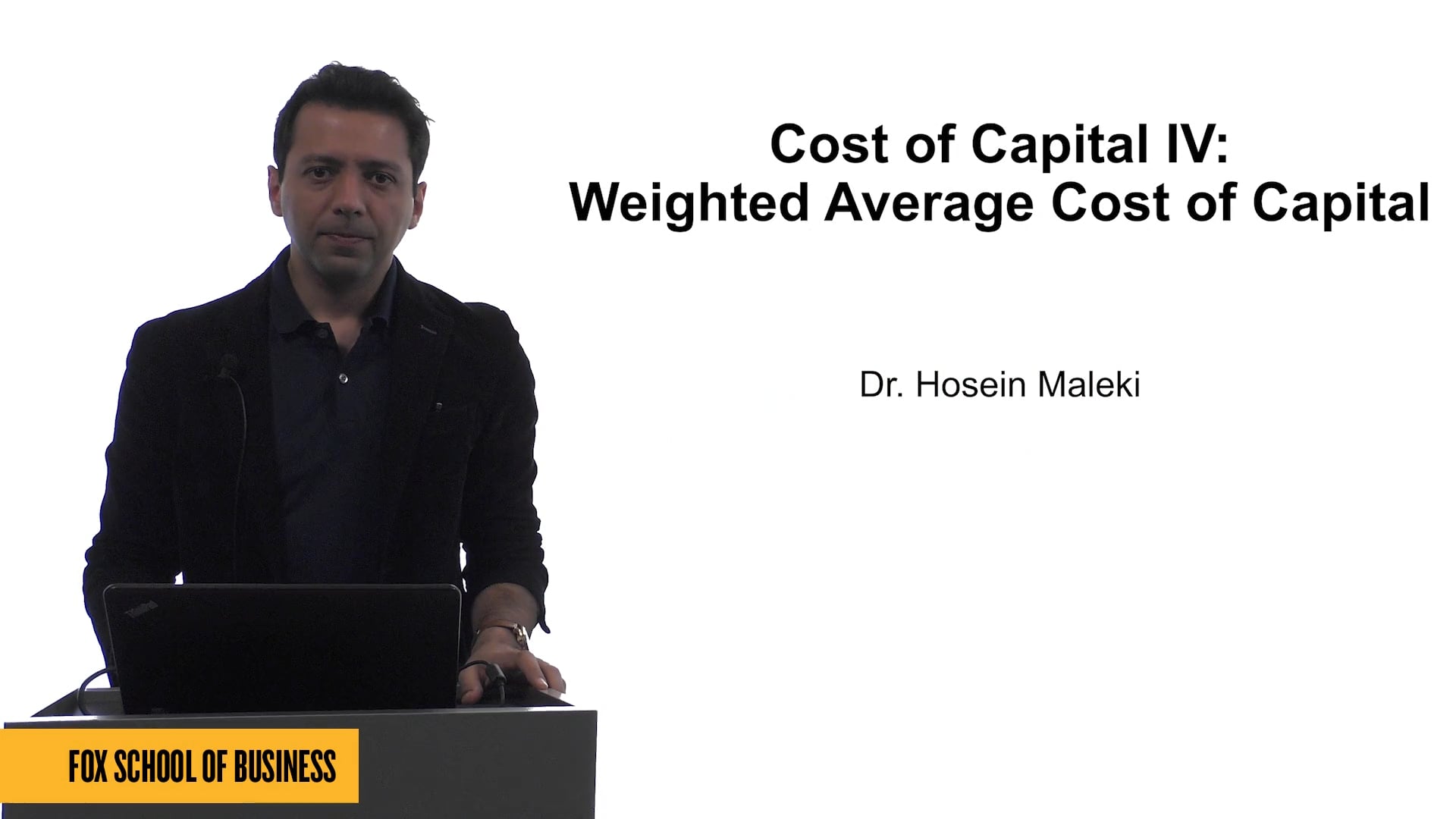 Cost of Capital IV: Weighted Average Cost of Capital