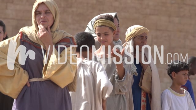 Plain Of Dura Kids Playing In Crowd