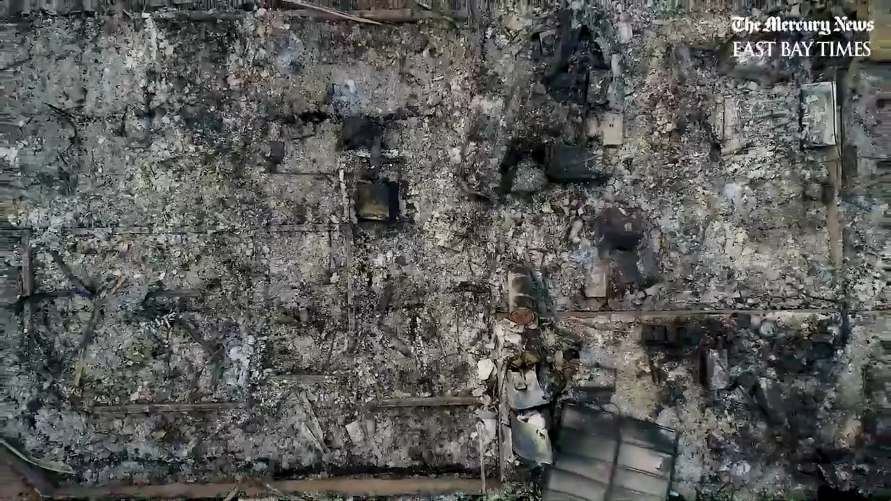 Campfire Aerial tour of Paradise California destruction
