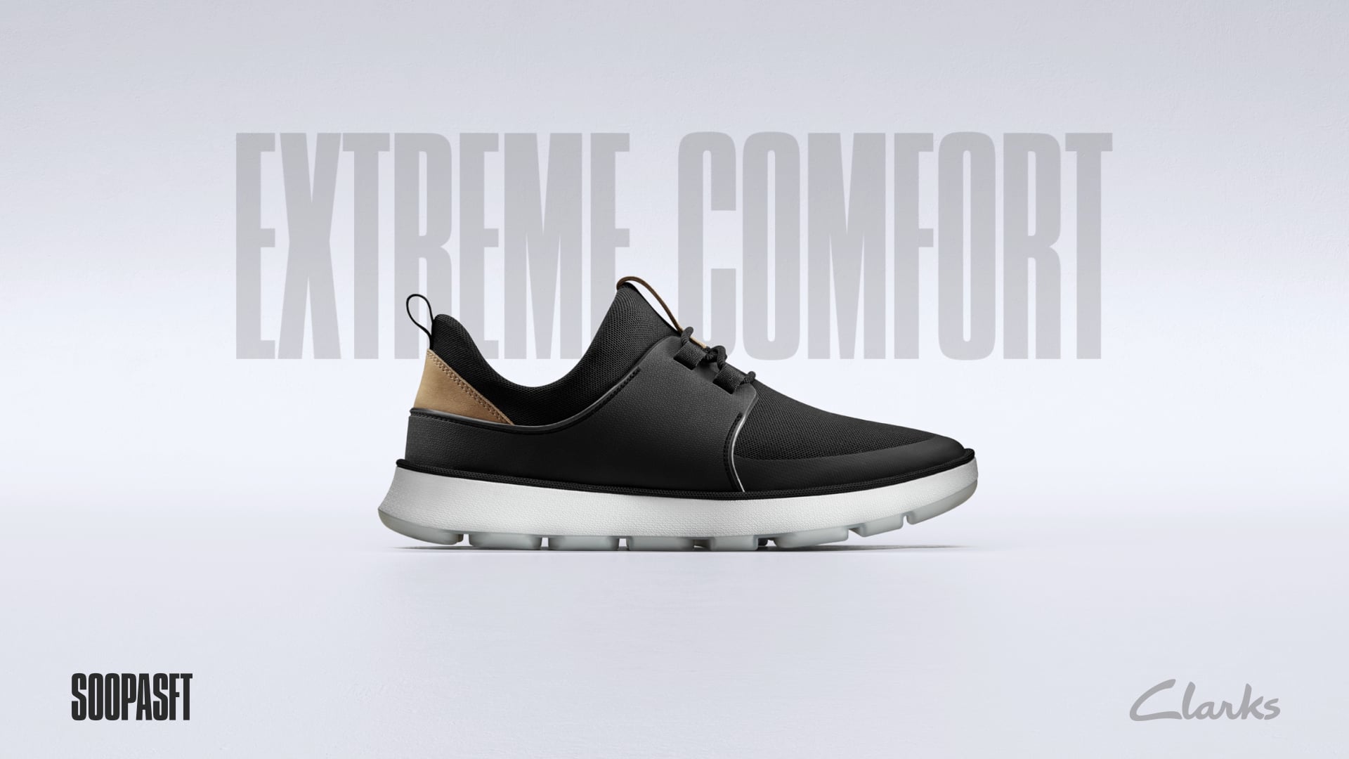 Clarks Soopasft Product Animation