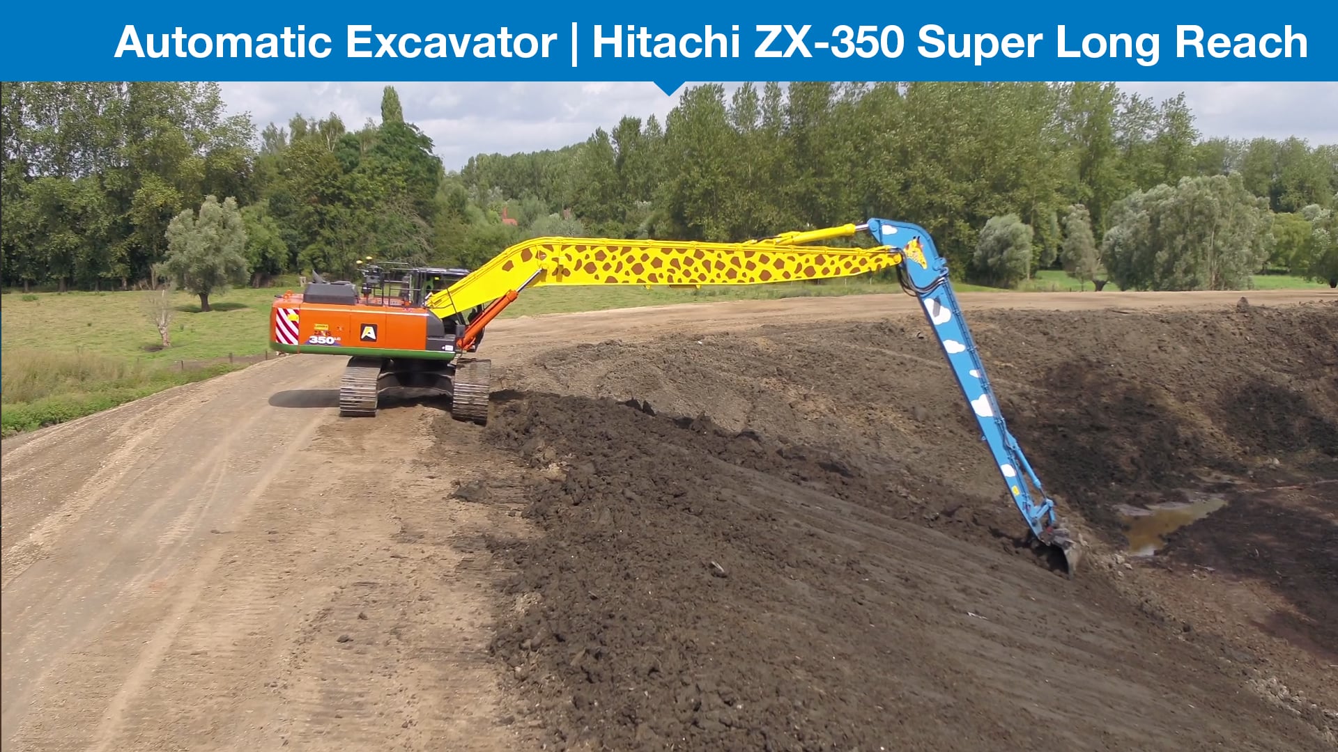 Topcon Automatic Excavator | Super long front-Hitachi ZX-350
