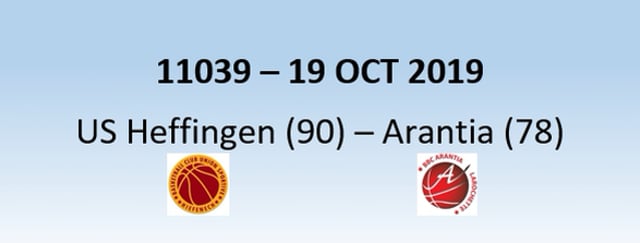 N1H 11039 US Heffingen (90) - Arantia Larochette (78) 19/10/2019