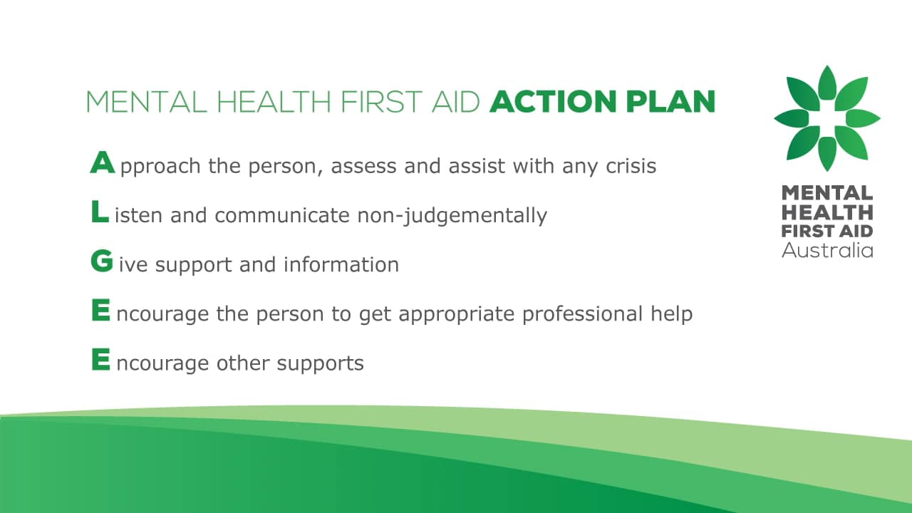 Cofounder Betty Kitchener describes the MHFA Action Plan ALGEE® on Vimeo