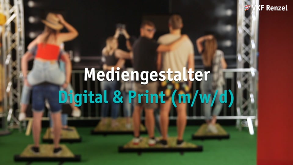 Mediengestalter Digital & Print (m/w/d) - ein Einblick in den Ausbildungsberuf bei VKF Renzel