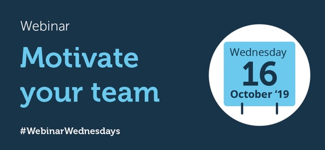 Motivate your Team - Webinar Wednesday, 16/10/2019