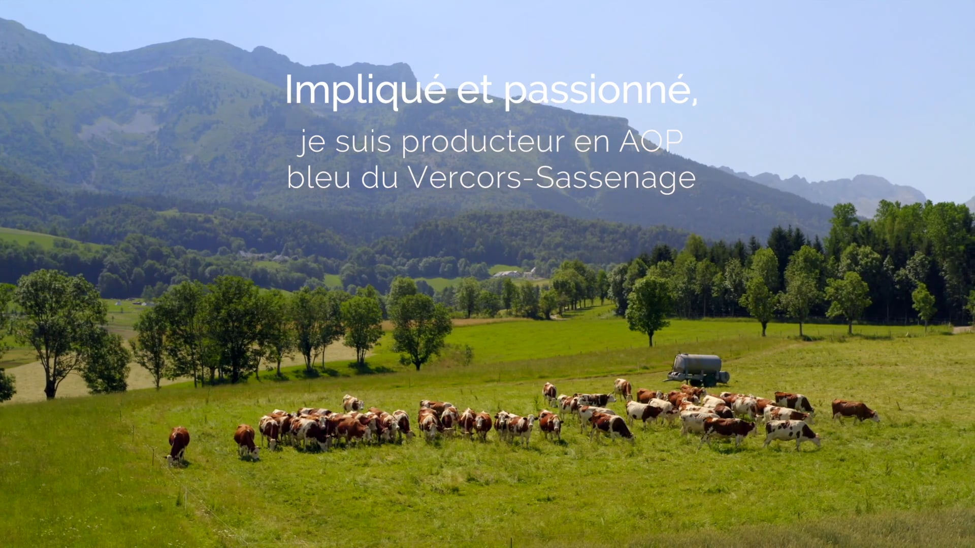 Mon métier d'agriculteur et producteur en AOP Bleu Vercors-Sassenage