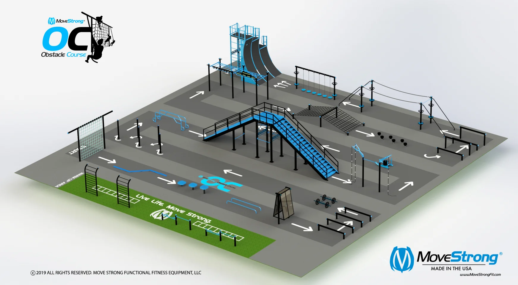 driving obstacle course layout