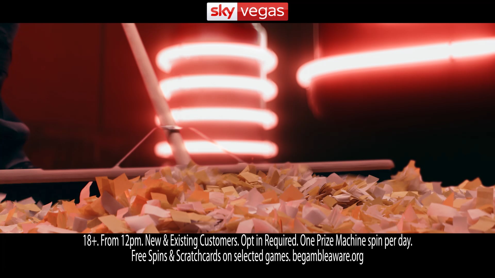 Sky - Sky Vegas - Online Commercial - Prize Machine Confetti - Video Editor