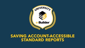 Saving Account-Accessible Standard Reports