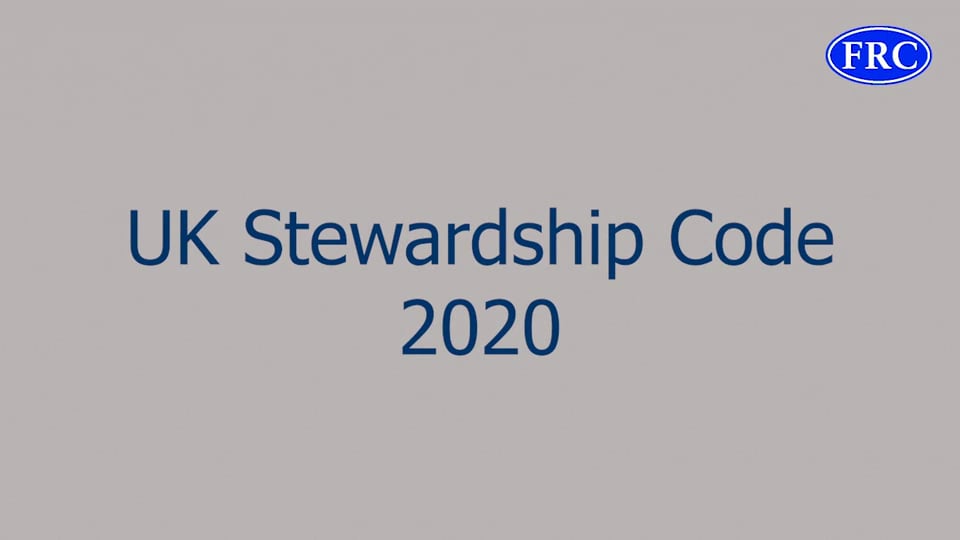 UK Stewardship Code 2020 On Vimeo