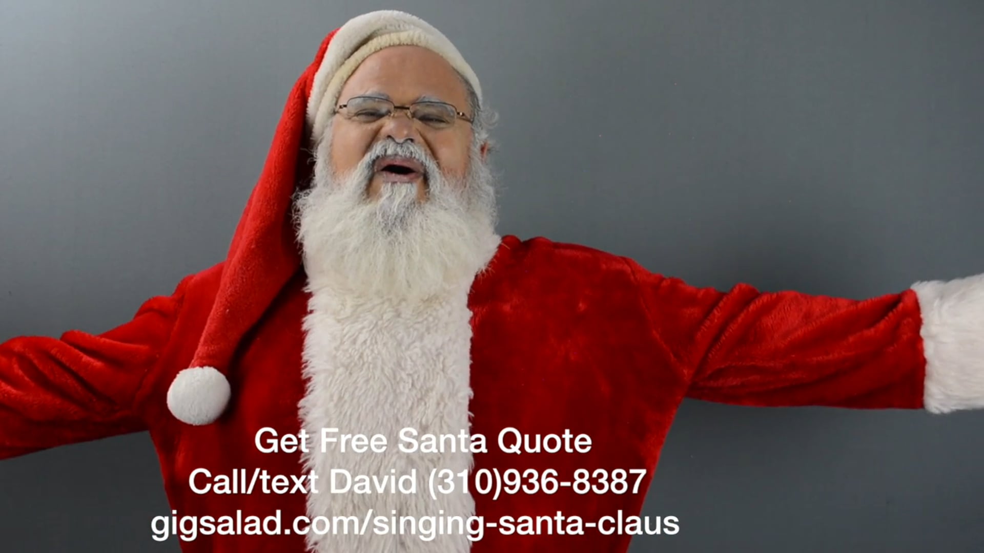 Promotional video thumbnail 1 for The Singing Santa Claus of Los Angeles