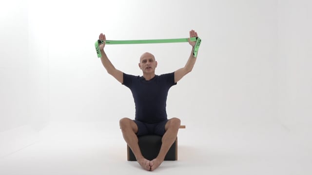 7 - Side Reach with Backward Stretch and Band