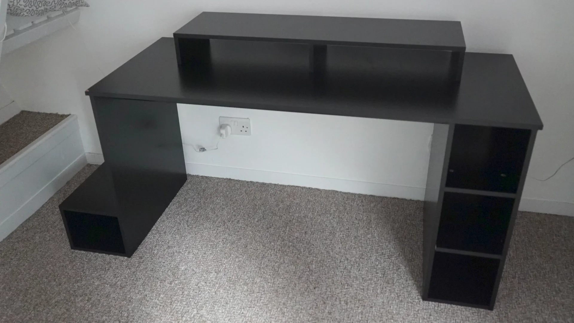 Black gaming store desk argos