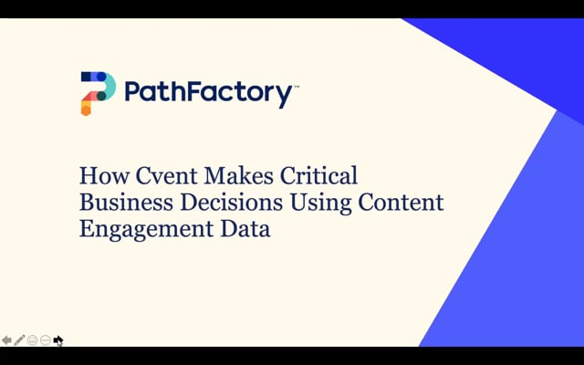 How Cvent Makes Critical Business Decisions Using Content Engagement Data -  PathFactory