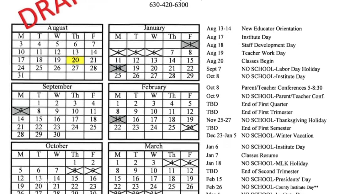 Naperville 203 Calendar 2022 District 203 Debates No School On Election Days | Naperville Nctv17