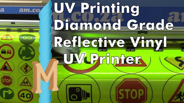 Machining Video: UV Print on Diamond Grade Reflective Vinyl by New FastCOLOUR Hybrid LED-UV Printer