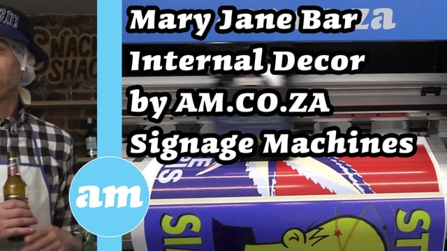 Internal Decor Project for the Mary Jane Bar opened in Kensington produced by AM Signage Machines