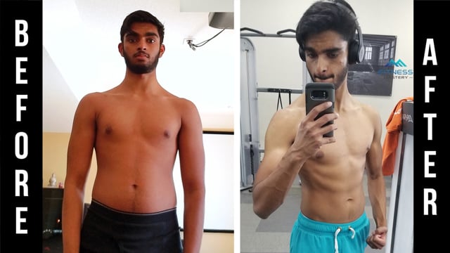 Manoj, 23, before and after