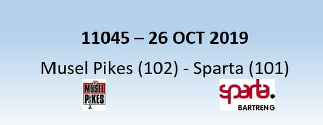 N1H 11045 Musel Pikes (102) - Sparta Bertrange (101) 26/10/2019