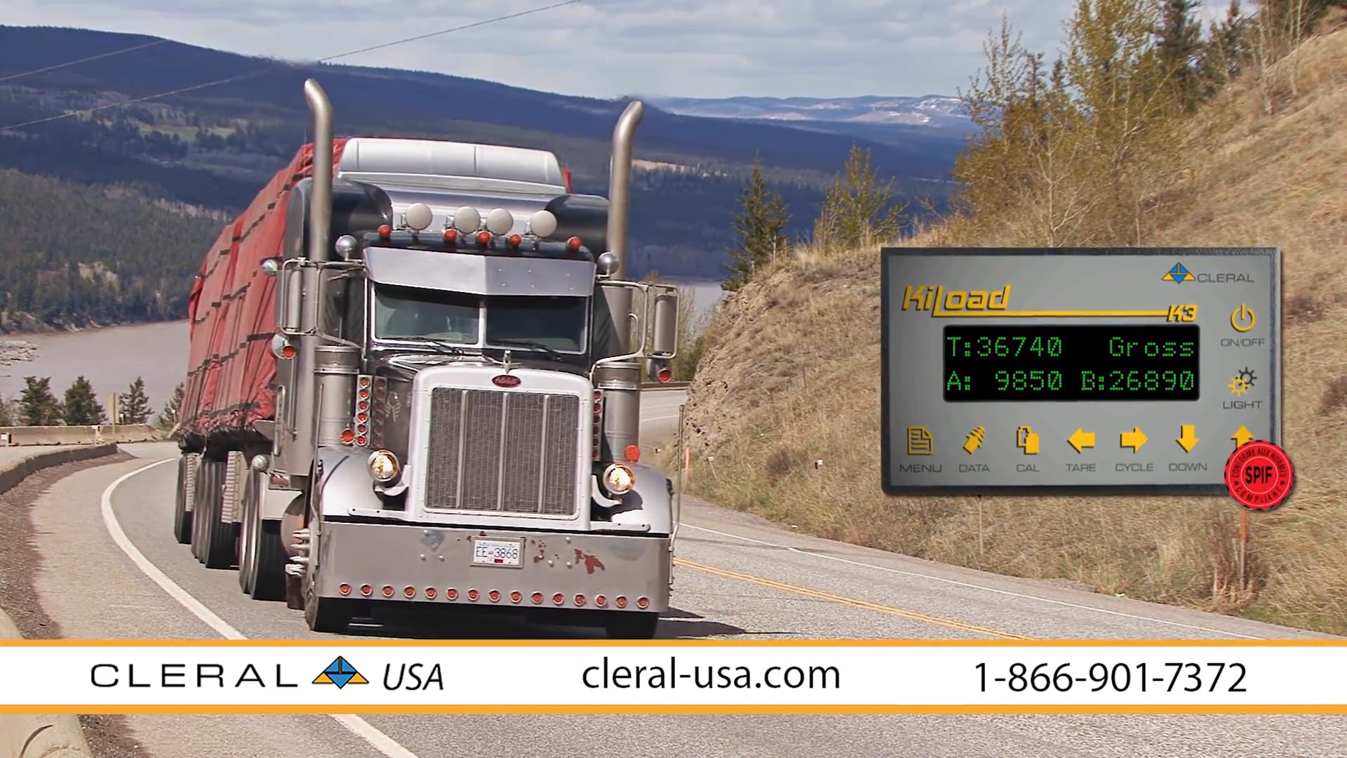 Onboard Truck Scales Cleral USA Onboard Truck Scales on Vimeo
