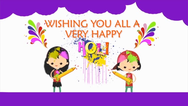 Purple Holi – Animated Greeting Video – VRiddle
