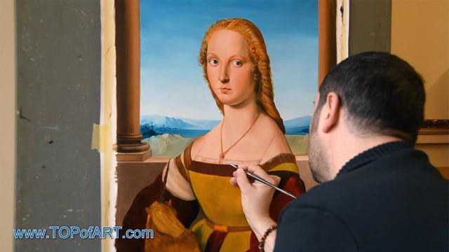 Raphael | Lady with a Unicorn | Painting Reproduction Video | TOPofART