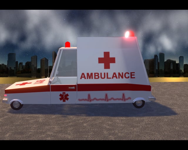 Ambulance Car - 3D Model by Petar Doychev