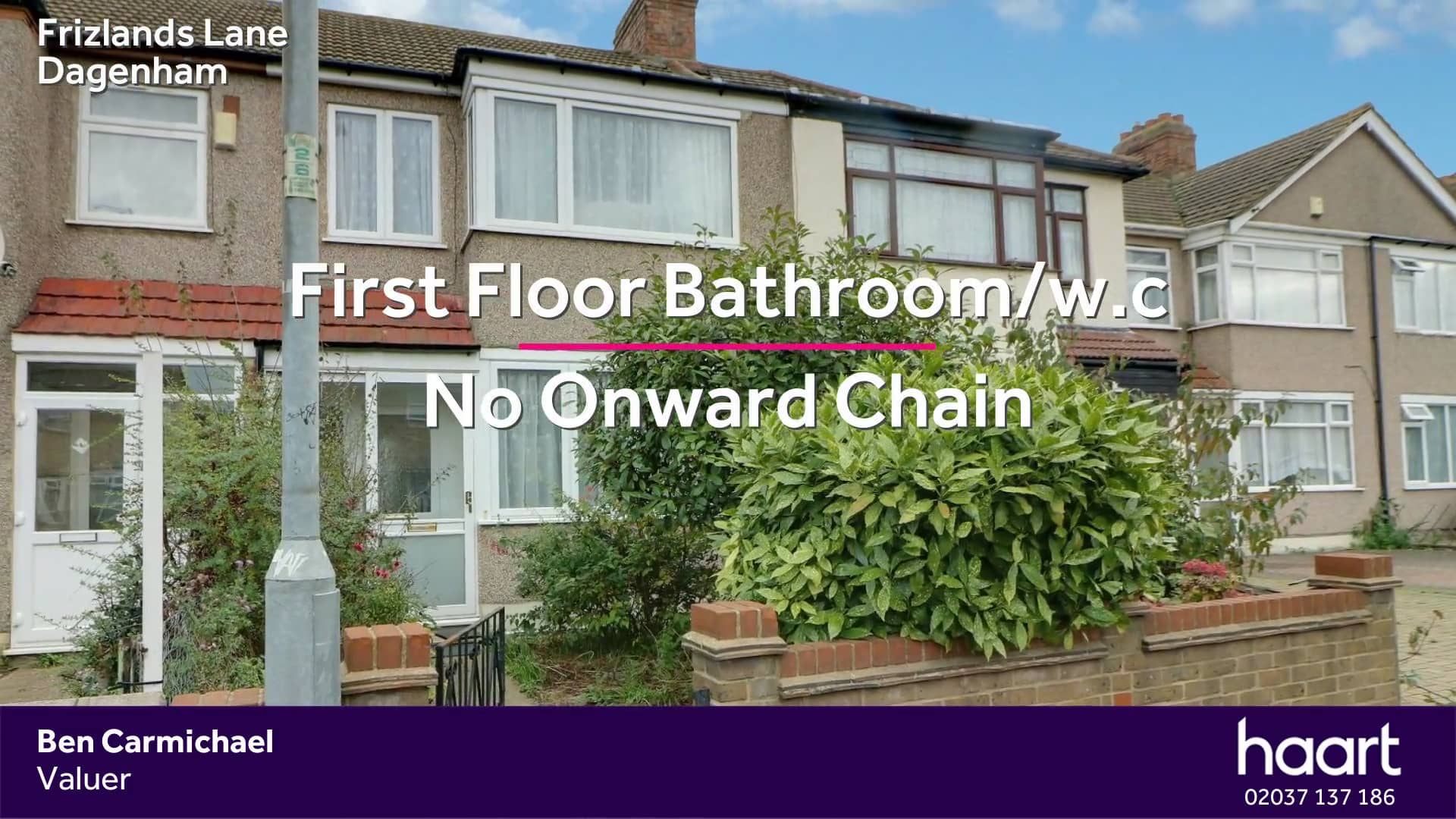 Dagenham, 3 Bed Mid Terraced House in Frizlands Lane, Dagenham on Vimeo
