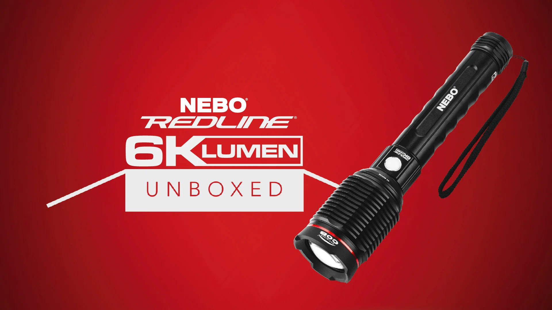 NEBO Unboxed: REDLINE 6K - 6,000 Lumen Rechargeable Waterproof Flashlight
