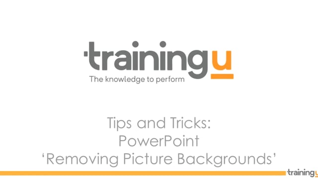 PowerPoint Tip – Removing Picture Backgrounds
