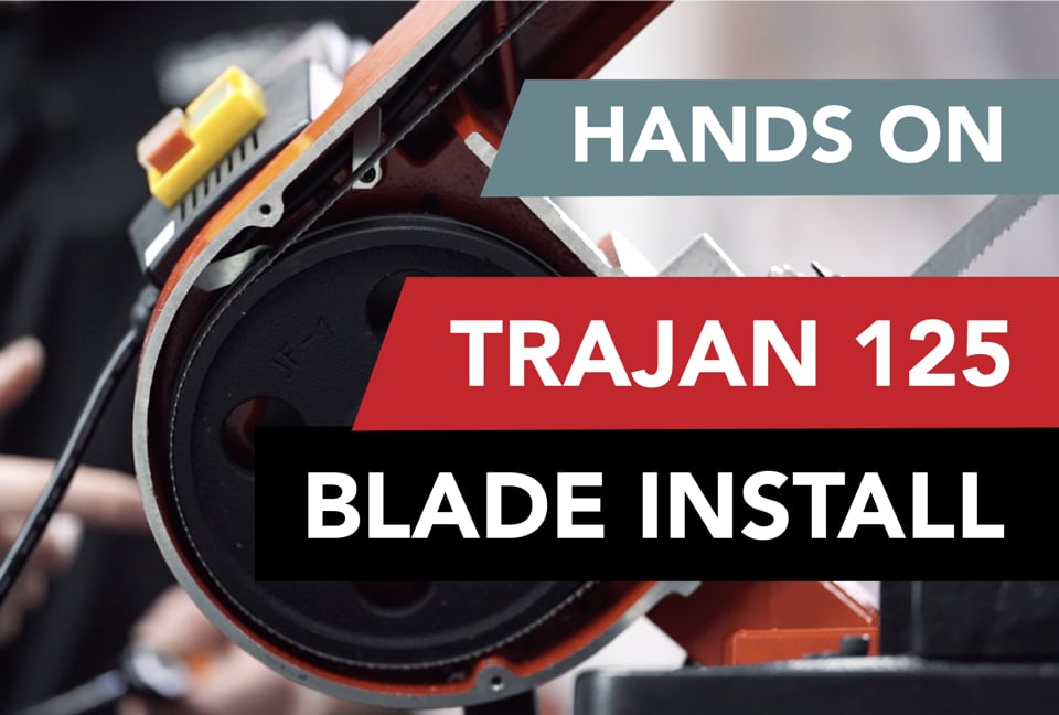 Hands On, How-To Install a Saw Blade on Trajan 125 Band Saw | Sawblade.com