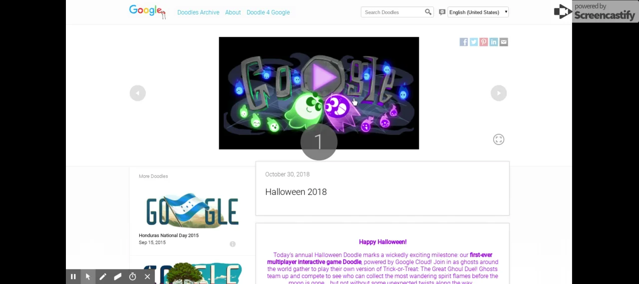 Halloween 2018 Doodle - Google Doodles
