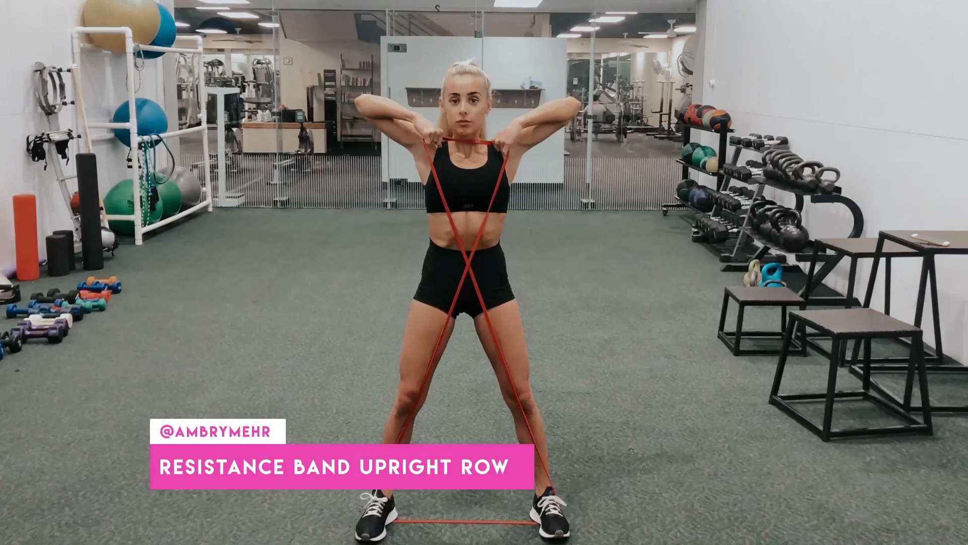 Resistance Band Upright-Row - Instructions, Information