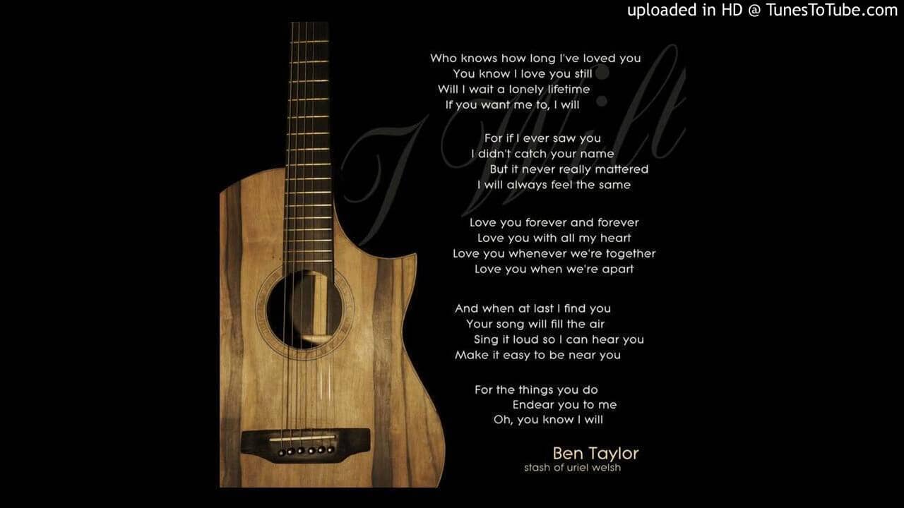 Ben Taylor - I Will on Vimeo