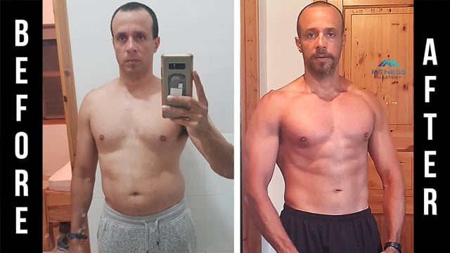 Tomer, 42, before and after