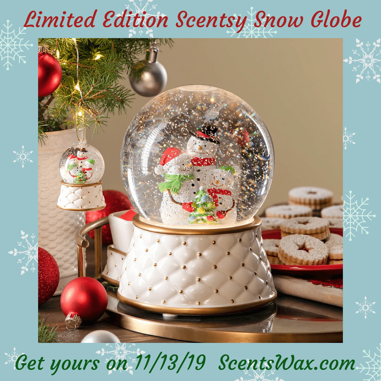 Scentsy warmer Limited edition outlet Tannenbaum Express and Matching ornament