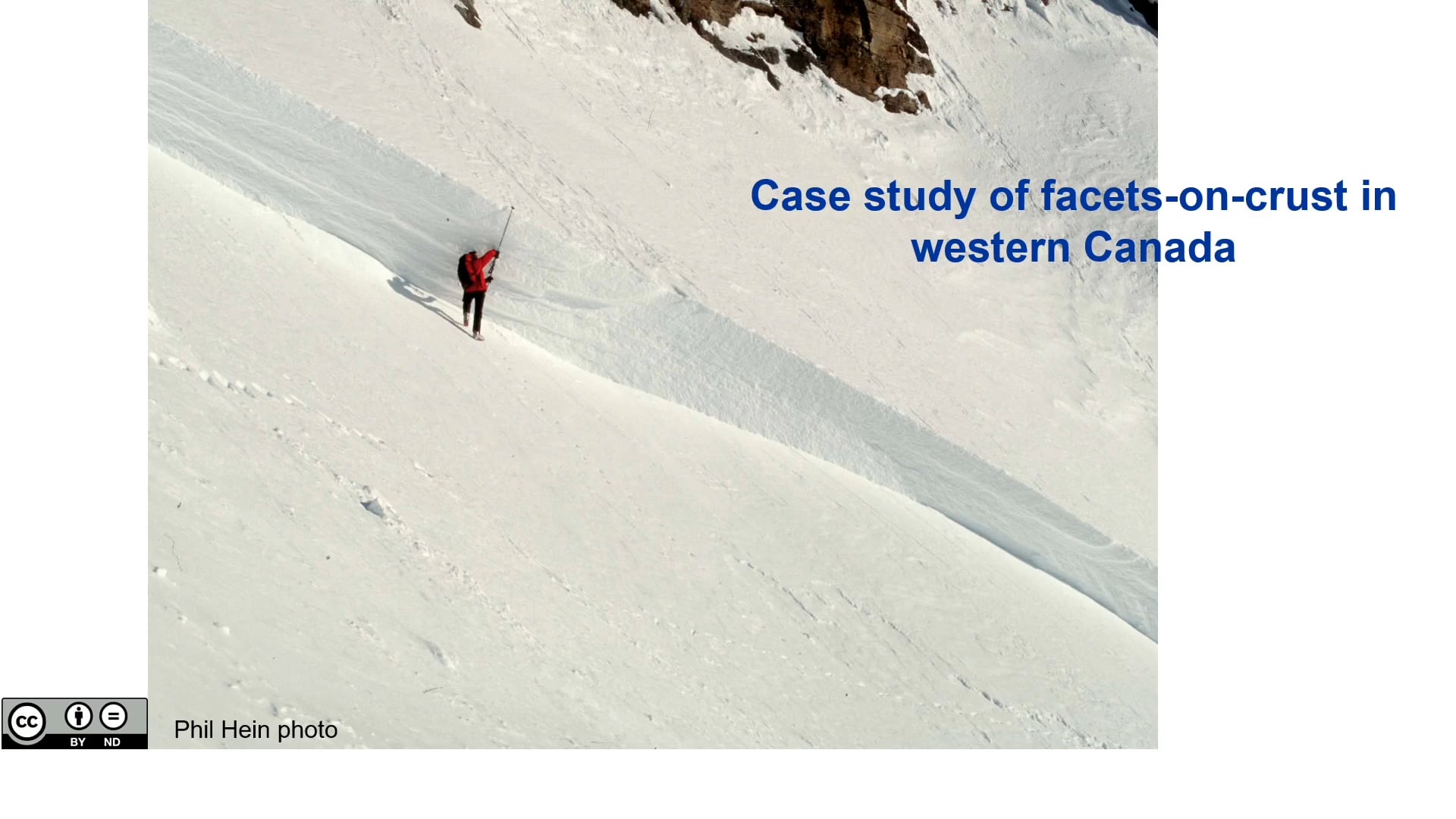 Case study of facets-on-crust in western Canada