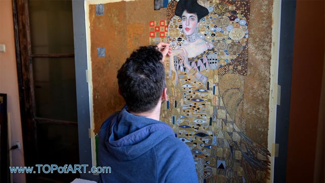 Klimt | Portrait of Adele Bloch-Bauer I | Painting Reproduction Video | TOPofART