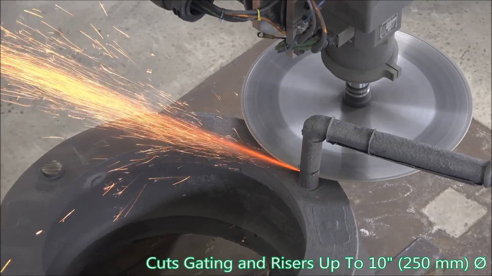 Nidec Press & Automation Robot Casting Grinder on Vimeo
