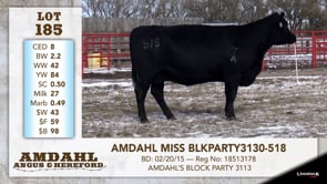 Lot #185 - AMDAHL MISS BLKPARTY 3130-518