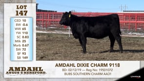 Lot #147 - AMDAHL DIXIE CHARM 9118
