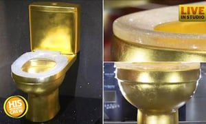 Golden Toilet Worth More Than a $1 Million May Break World Record