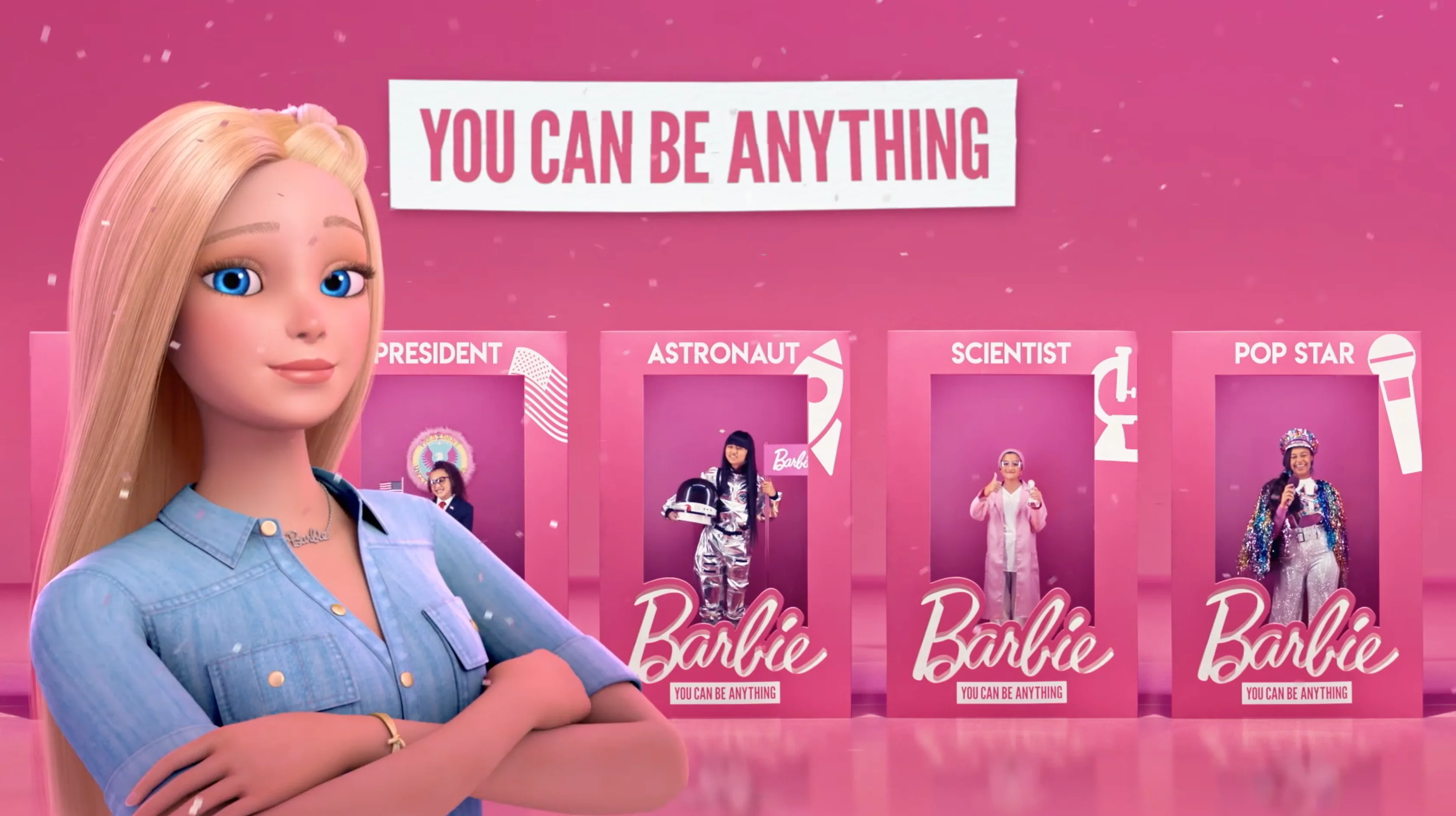 Barbie you can shop be anything campaign