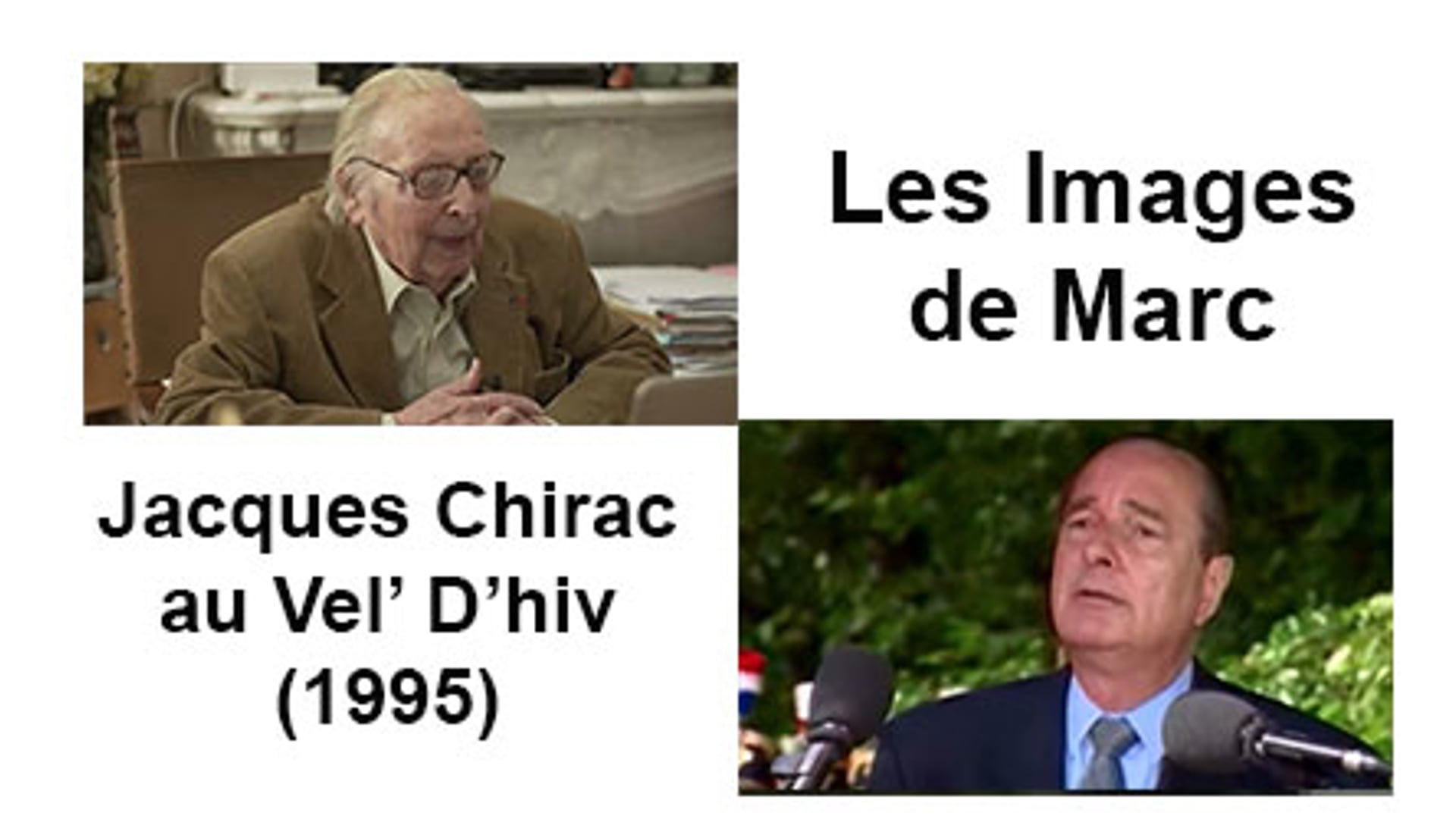 Jacques Chirac au Vel' D'hiv (1995)