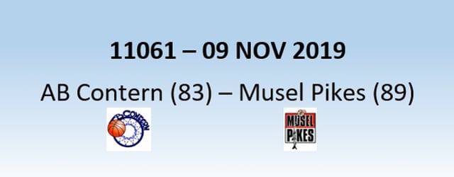 N1H 11061 AB Contern (83) - Musel Pikes (89) 09/11/2019